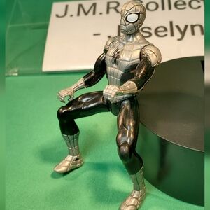 Marvel DC Comic Black Suit 2013 Spider-Man Sitting Position 3.5” Motorcycle Ride